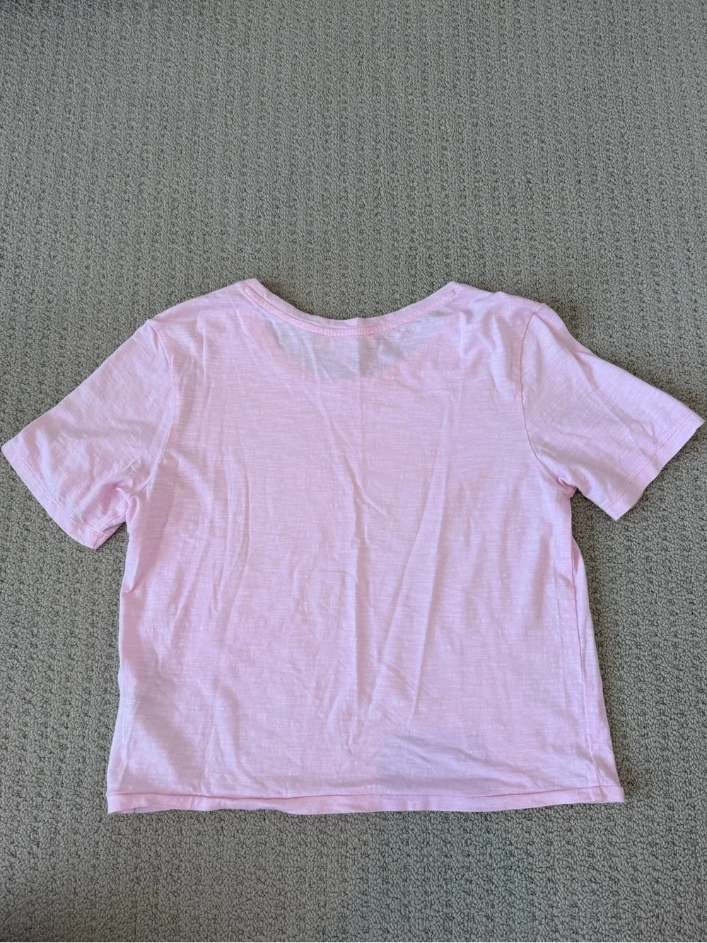 LoveShackFancy Pink Calix Cotton Tee - Picture 4 of 4